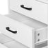 Levede Bedside Table USB Charger Outlet LED White-2029387251049435140