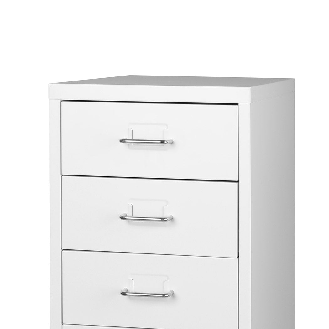 Levede 5 Drawer Office Cabinet Drawers White-1973193876470632452