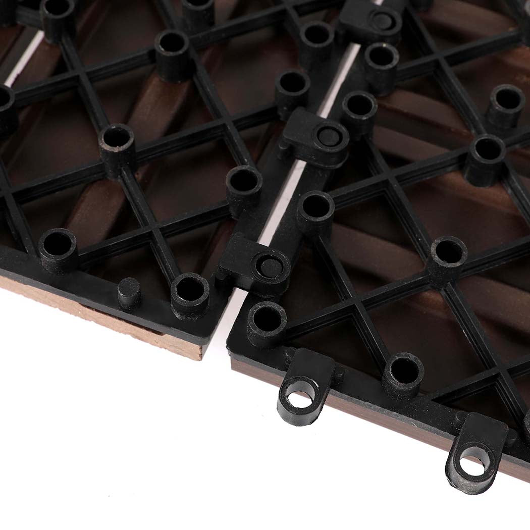 Marlow x10 Floor Tiles Plastic Decking Coffee-1910112530420862980