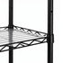 Levede Storage Shelves 6 Tier Carbon Steel Wire Rack Shelving Unit Kitchen Black-2109799590298062853