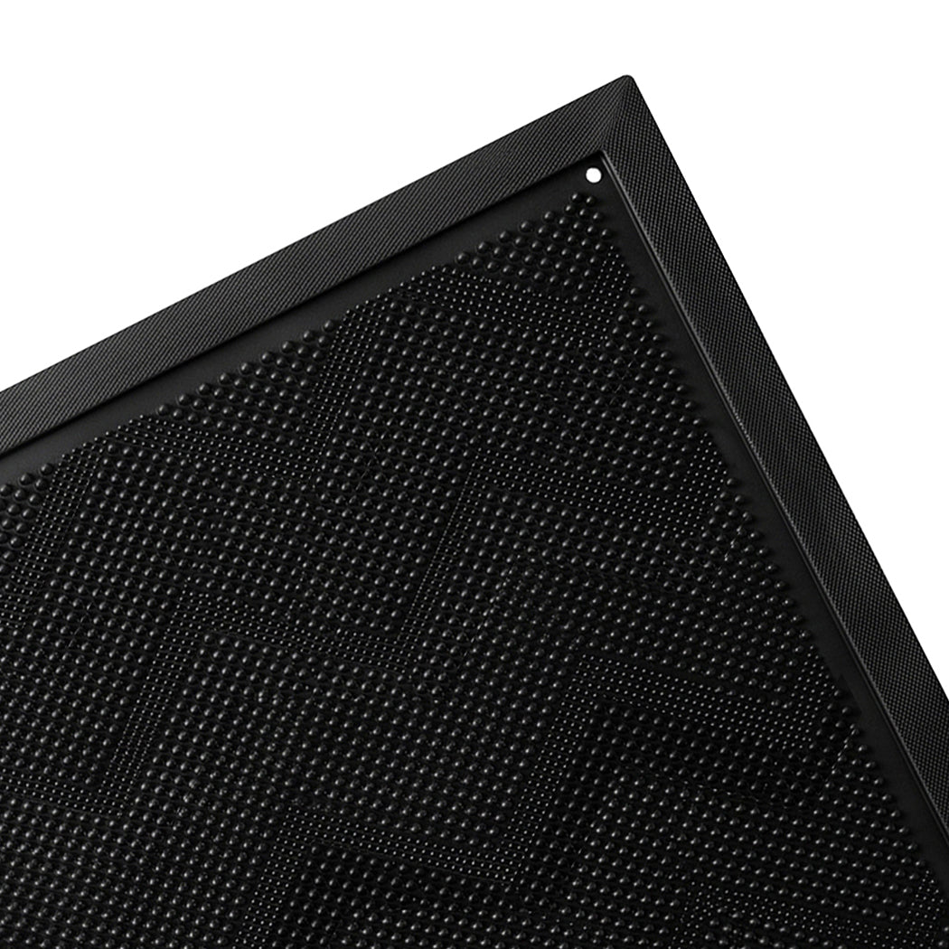 Marlow Front Door Mat TPE Non Slip Low Profile with Drainage Holes Black-2109799592118390789