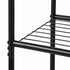 Levede Clothes Rack Heavy Duty Garment Rack 2 Shelf Locking Wheels Bedroom Black-2100034940497432580