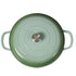 TOQUE 3.5L Enamel Dutch Oven Pan in Green Colour-1864184348740292612