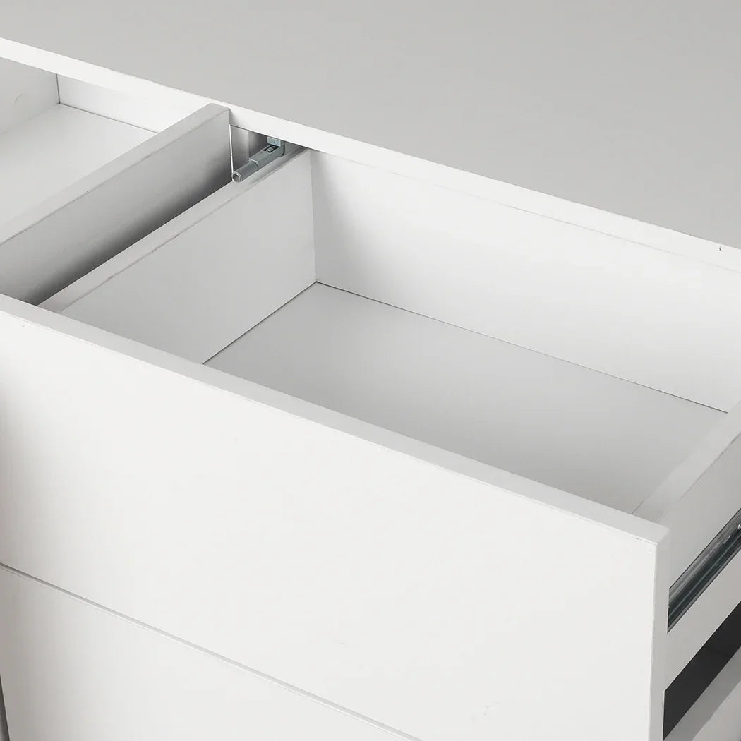 Levede Buffet Sideboard Storage Cabinet White-2006733268556320772