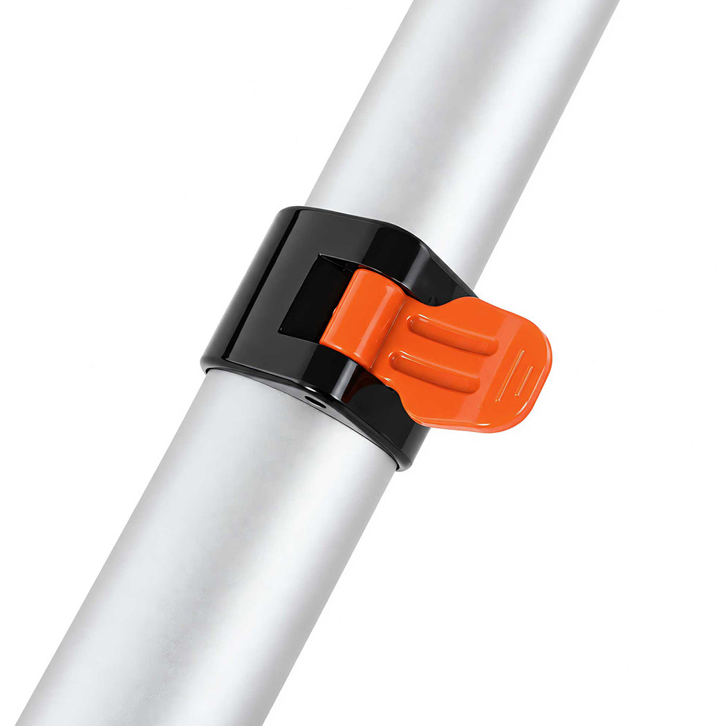 Traderight 7.2M Telescopic Window Cleaner 2-In-1 180°Rotating Squeegee Orange-2109799593892581381