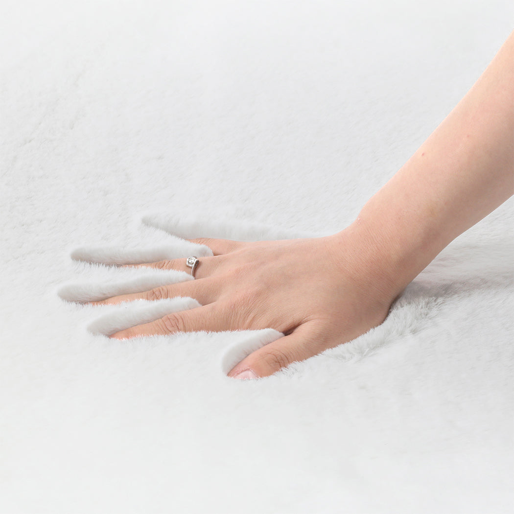 Marlow Floor Rug Area Rugs Cloud Fluffy 60X160cm White-1910113066142535684