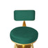 Levede 1x Bar Stools Velvet Kitchen Green-2018816867321384964