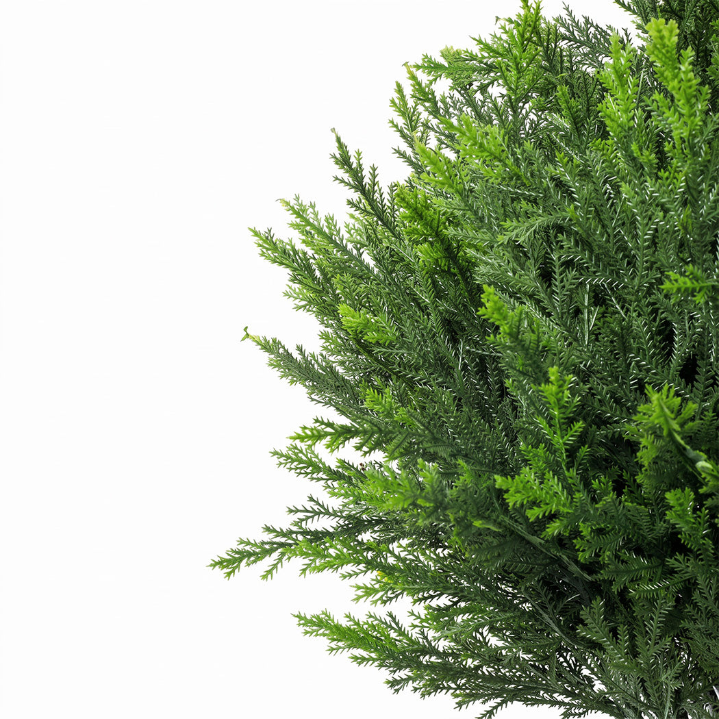 Lambu Artificial Cedar Topiary Balls Set of 2 Ground Spike Patio Garden Green-2109799601123561477