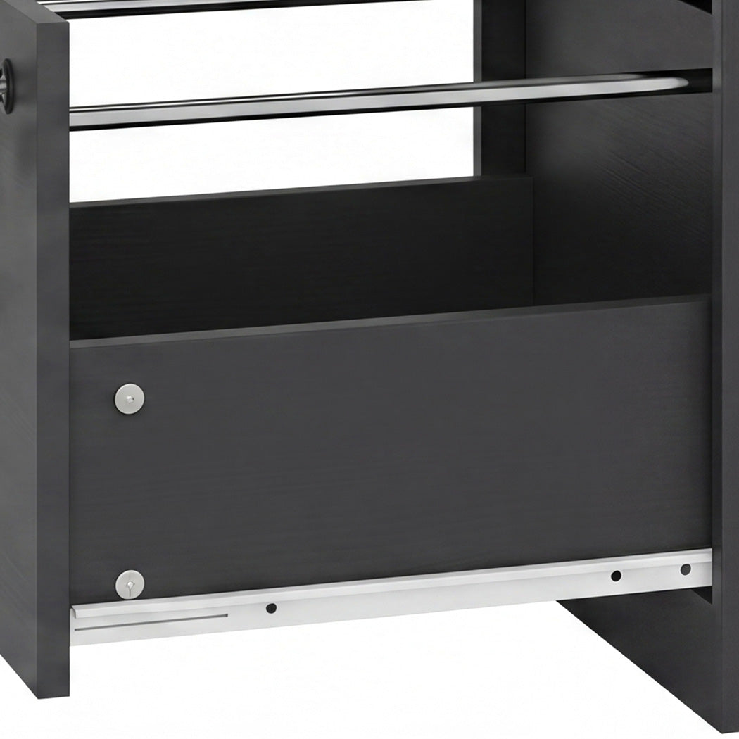 Levede File Cabinet 3 Lockable Drawers Modern Document Organiser Home Office-2072893556065964036
