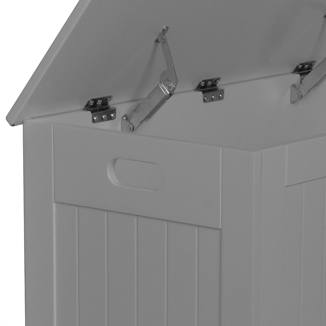 Levede Kids Toy Box Storage Chest Cabinet Grey-1937319830663335940
