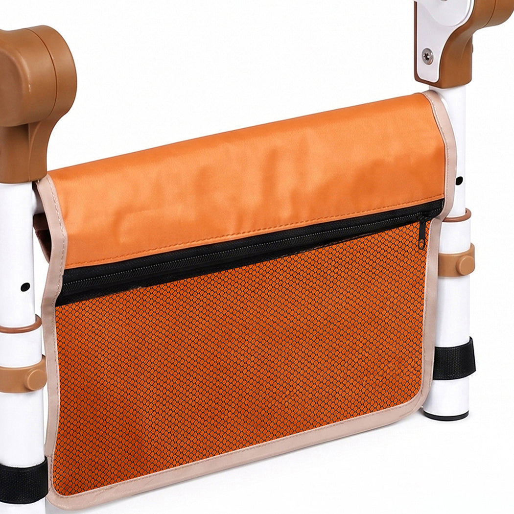 Levede Bed Rail Foldable 2 Handle Adjustable Height Non-Slip Grip Orange-2100034938442223620