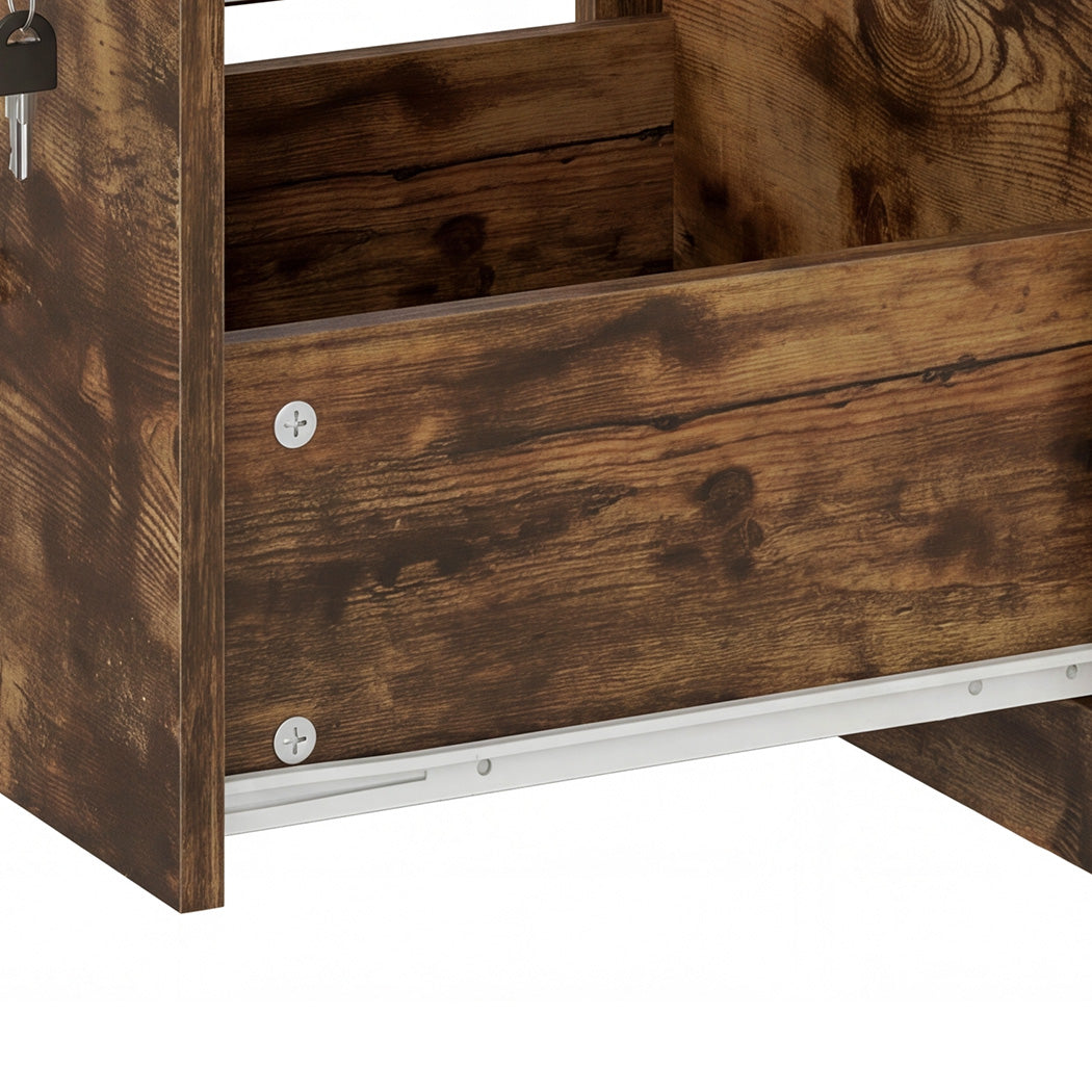 Levede File Cabinet Document Organiser  3 Lockable Drawers Vertical Cabinet-2072893556288262148