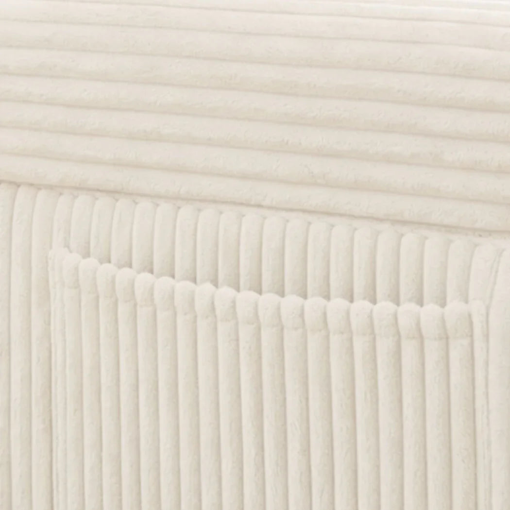 Levede Modular Sofa Lounge Set Corduroy U Shaped Sectional Cloud Couch Beige-2050056788379832324
