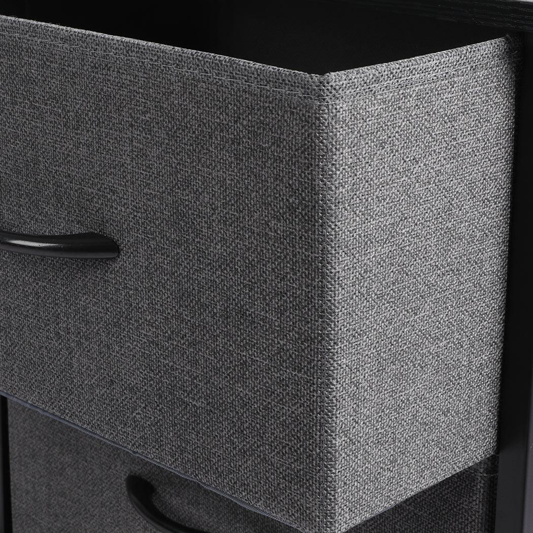 Levede Storage Cabinet Tower Chest Dark Grey-2018816826695356420