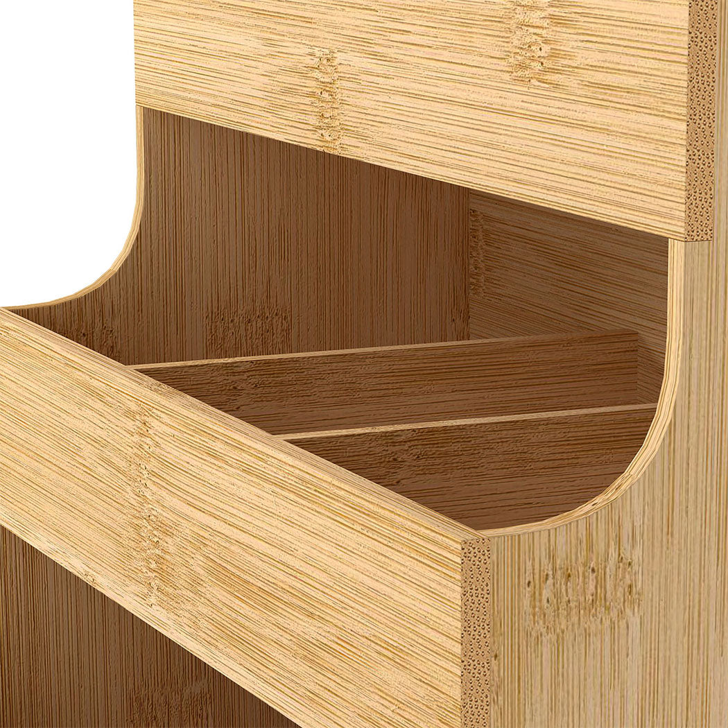 Toque Vertical Bamboo Tea Organizer Holds 180 Tea Bags-2006732763629228036