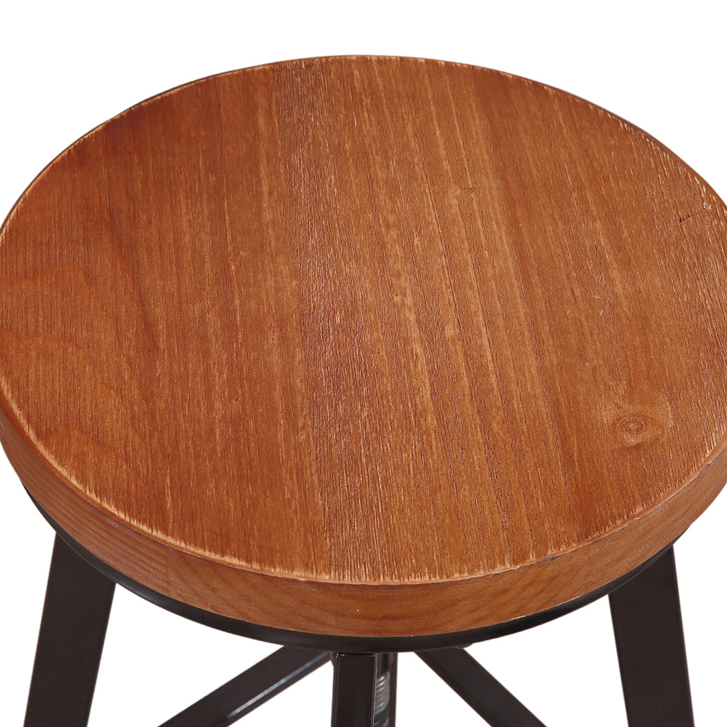 Levede 3pcs Bar Table Barstools Industrial-1910113235605000196