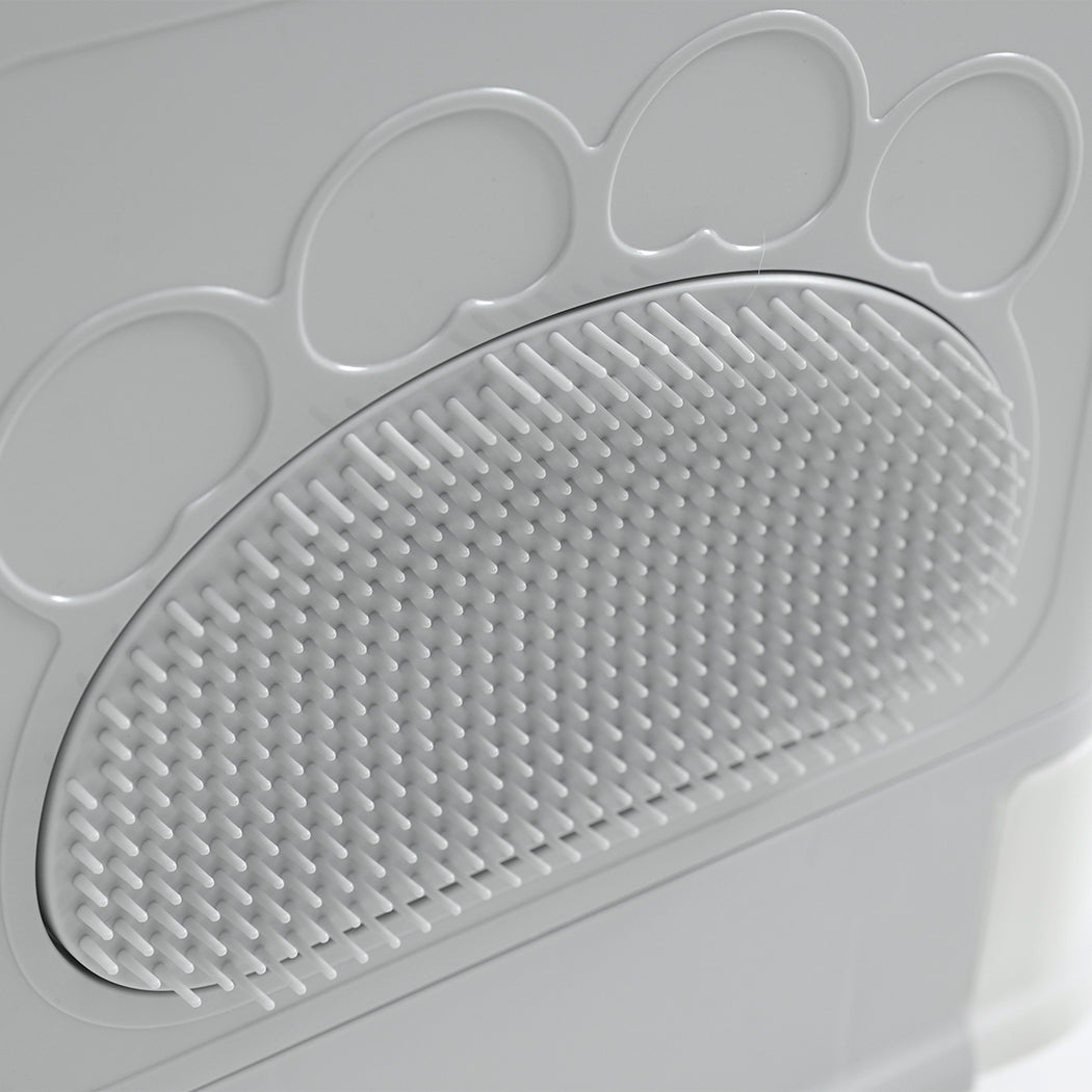 PaWz Foldable Cat Litter Box Tray Enclosed Grey-2029387229859811332