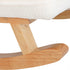 Levede Fleece Rocking Chair with footstool-1910112200622739460