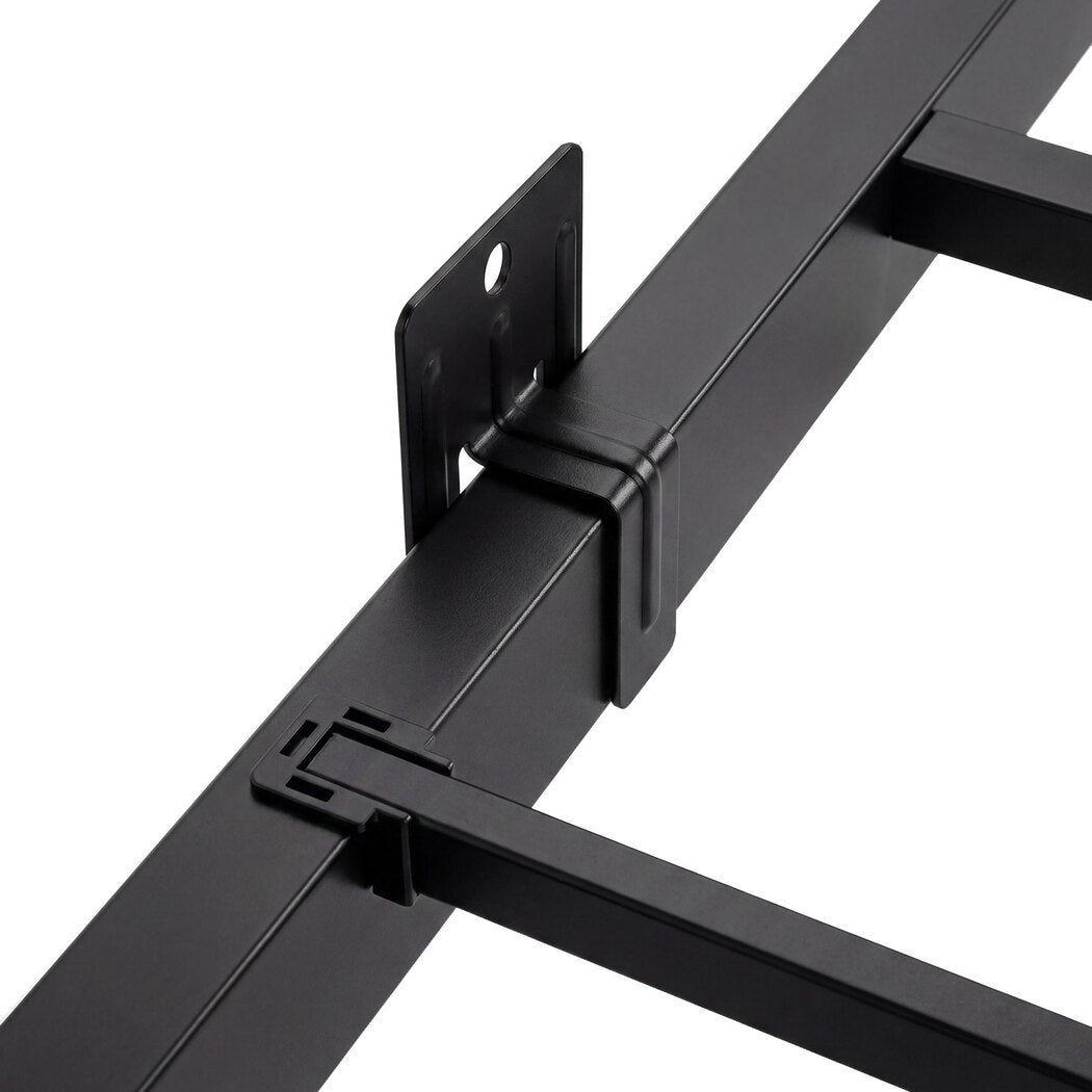 Levede Floating Bed Frame Double LED USB Power Storage Headboard Metal Base-2050059005740584964