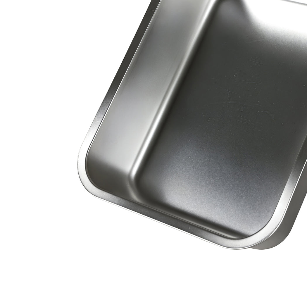 Pawz Stainless Steel Cats Litter Box 10cm Height Small Animals Easy Entry Clean-2065254295179235332