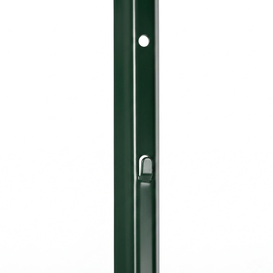Garden U Fence Posts No Dig Metal Stakes Outdoor Yard Green 3ft 10Pack Green-2100035034437259268
