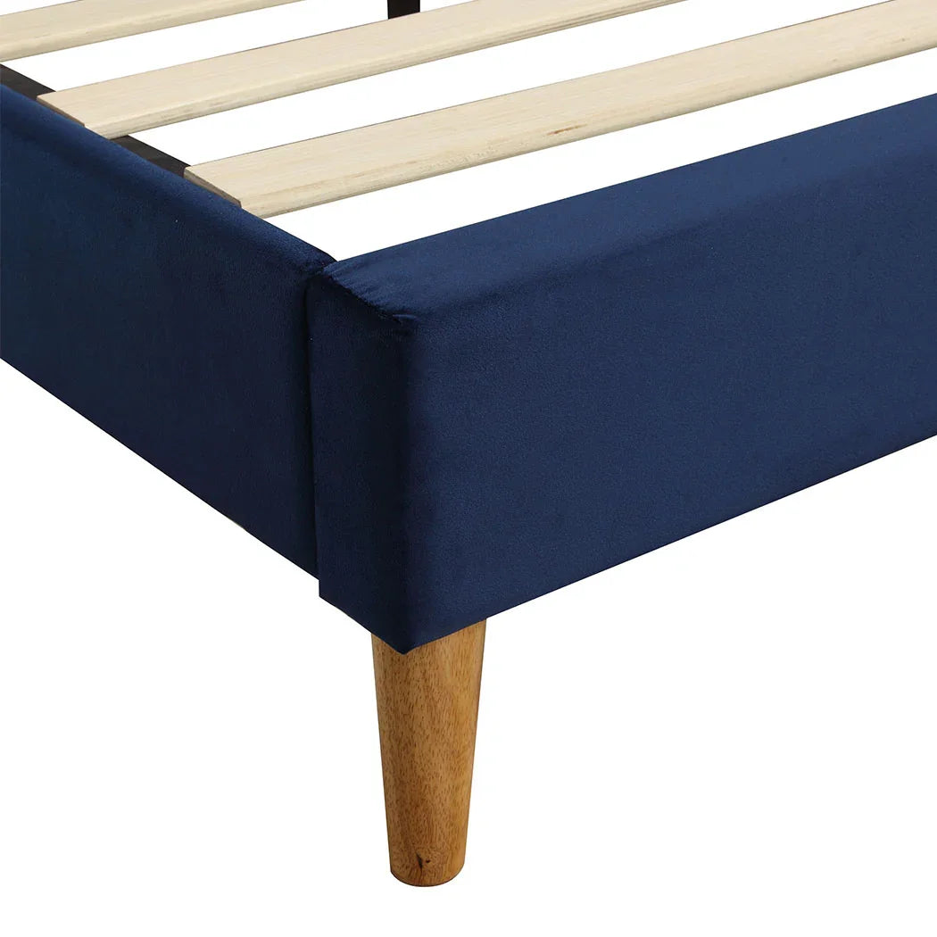 Levede Bed Frame Queen Size Mattress Blue-2006733223769542660