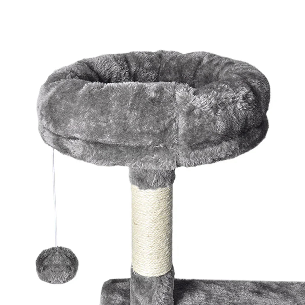 PaWz 130cm Cat Tree Toy Scratching Post Grey-2029387266031489028