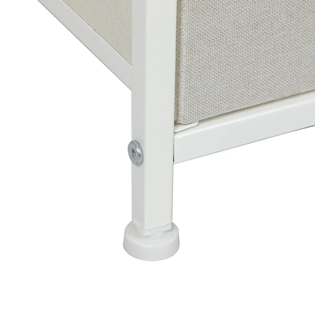 Levede Storage Cabinet Tower Chest Beige-2006733261358895108