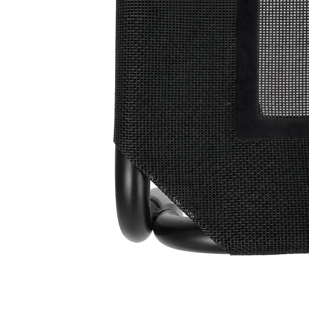 PaWz Raised Dog Bed Elevated Cooling Breathable Mesh for Indoor Outdoor Black-2100034993425354756