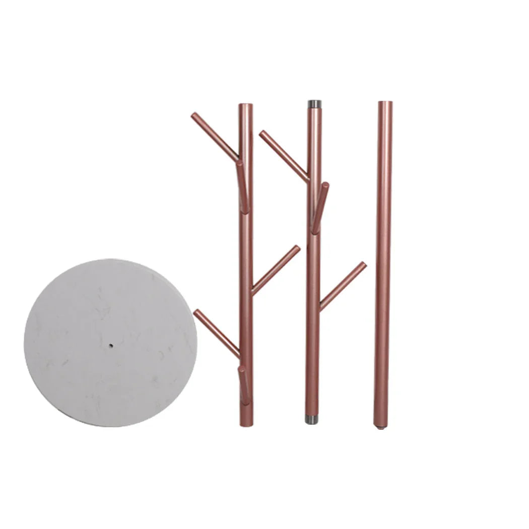Levede Coat Rack Hat Clothes Stand Hanger Rose Gold Rose Golden-2018816740716318724
