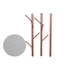 Levede Coat Rack Hat Clothes Stand Hanger Rose Gold Rose Golden-2018816740716318724