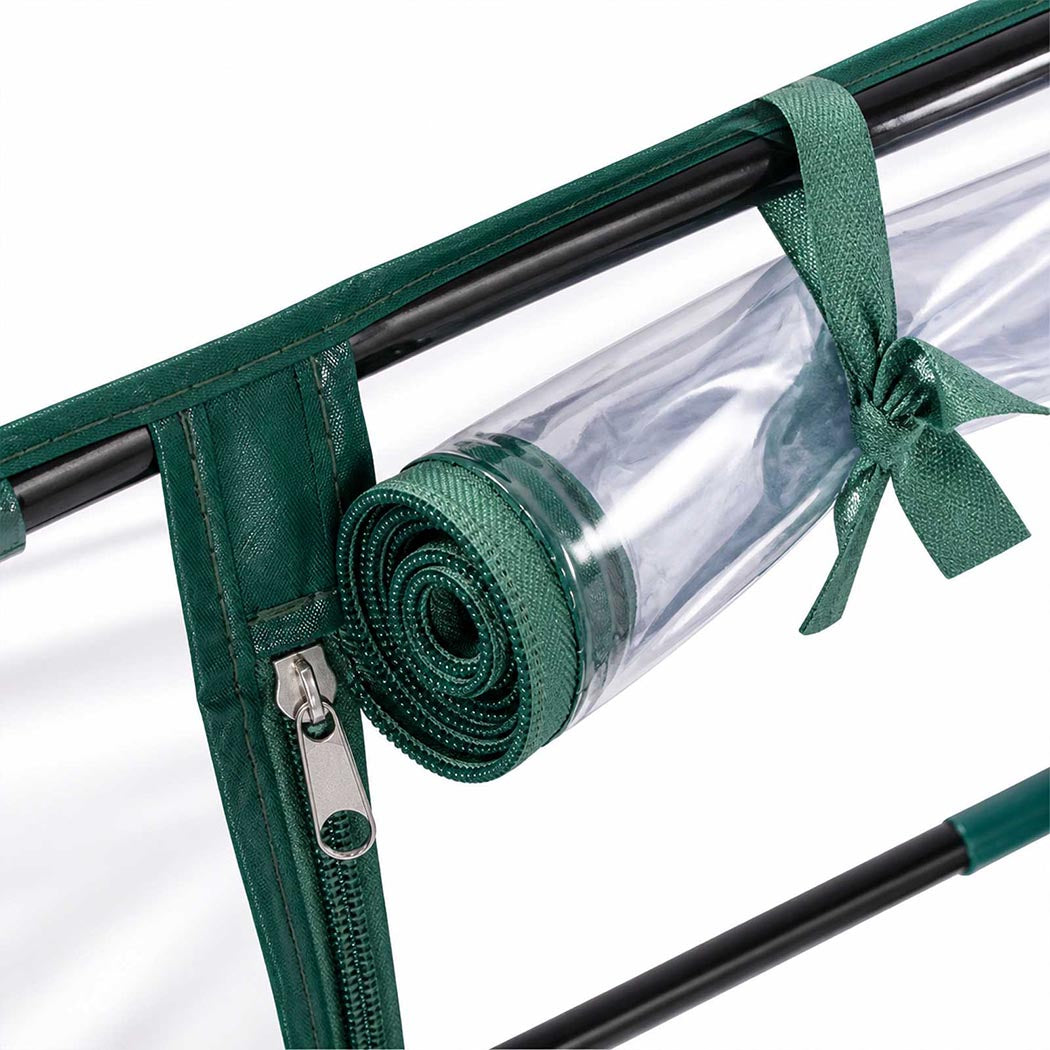 Lambu Mini Greenhouse Sturdy PVC Cover Zipper Door for Patio Balcony Transparent-2109799597822644229