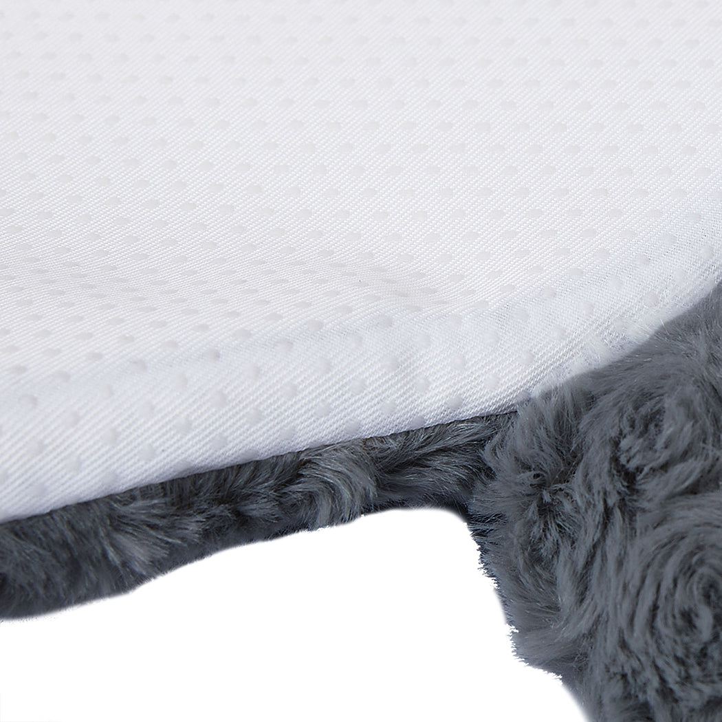 PaWz Pet Bed Cat Calming Bed Dog Squeaky M Charcoal Medium-1864184506257379332