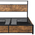 Levede Double Bed Frame RGB LED 4 Drawers USB-2018816936808419332
