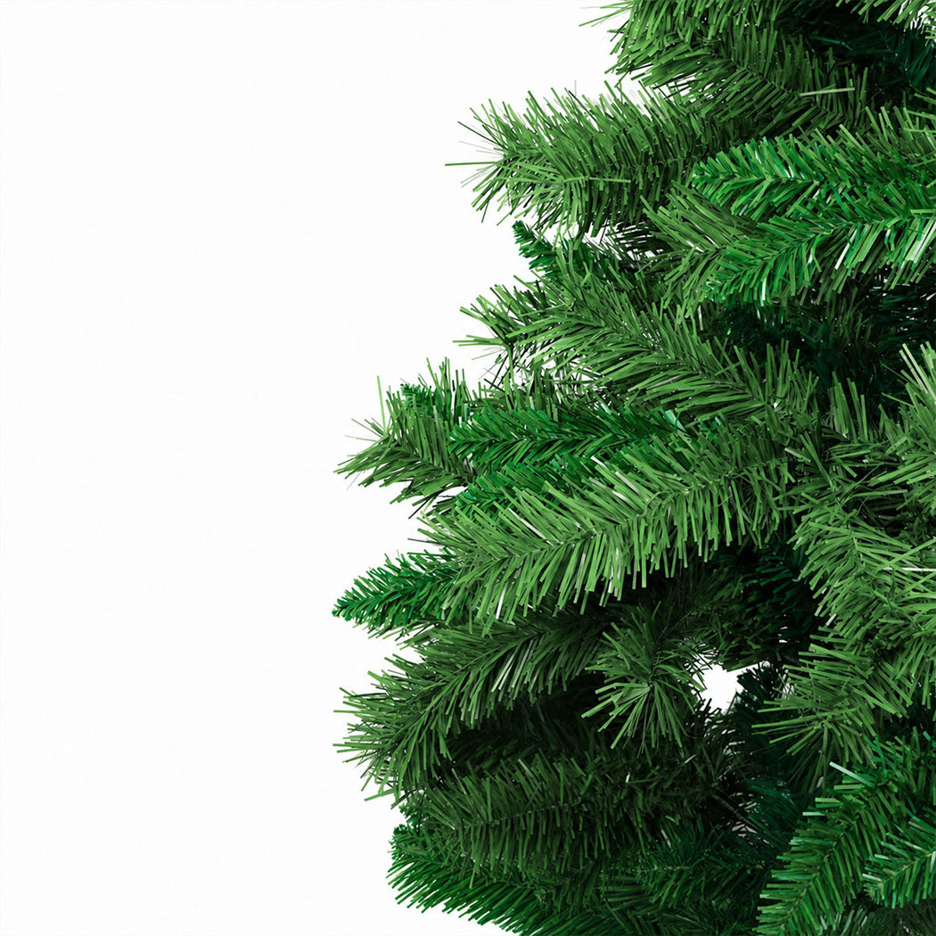 Santaco Christmas Tree 2.1m Slim PVC Xmas Tree with 797 Tips Green-2100035037754953732