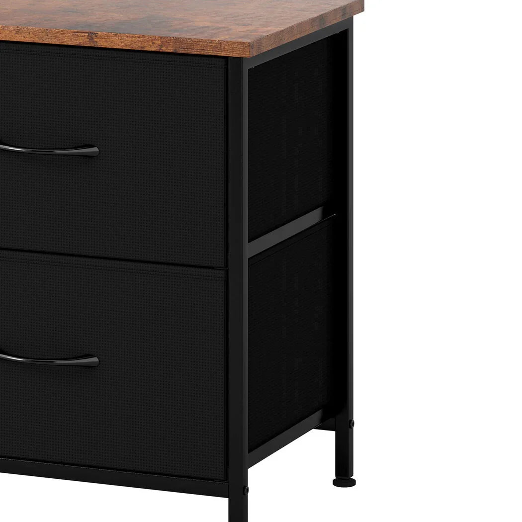 Levede TV Stand Cabinet Entertainment Unit Stand 140cm 5 Drawers Storage Shelves-2050056768209424388