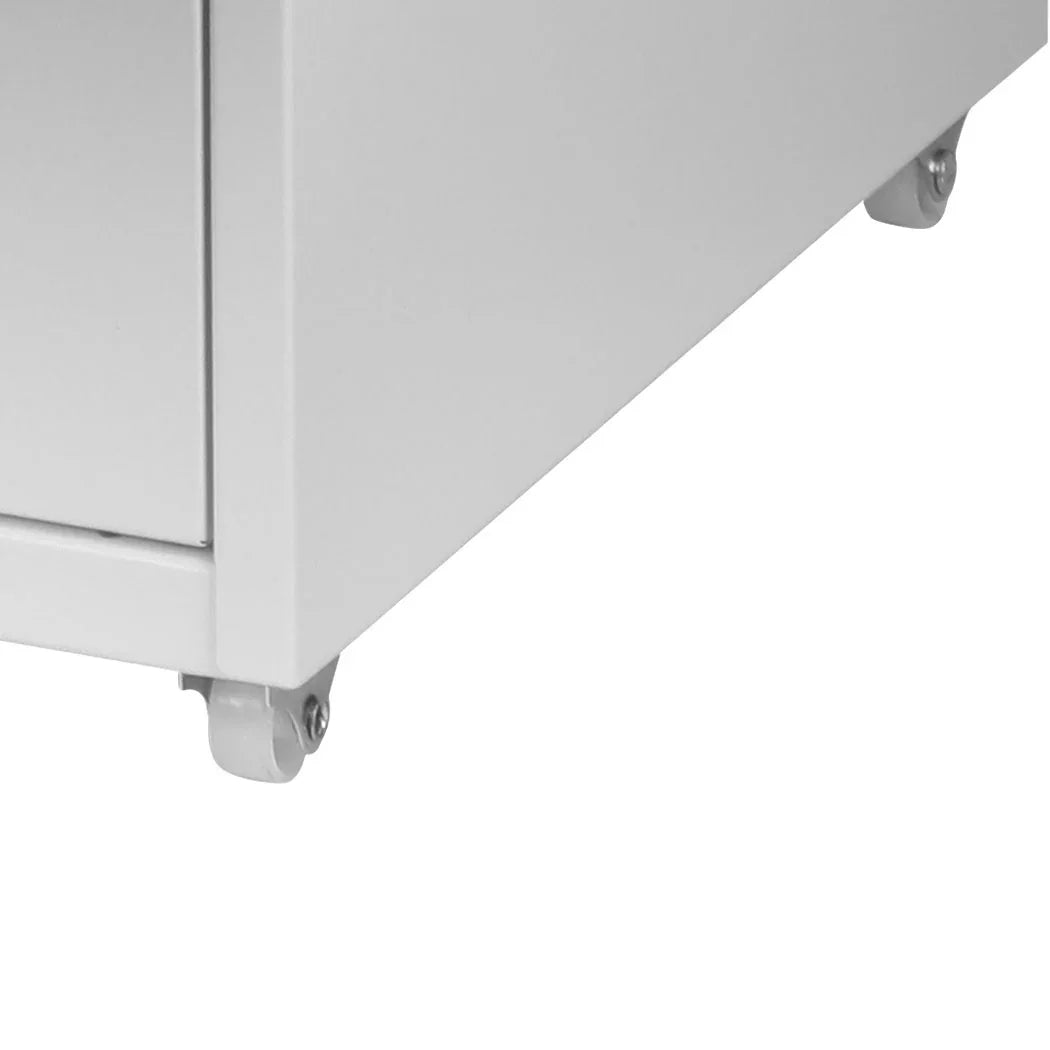 Levede Office Cabinet 8 Drawer Drawers White-2006733172112494596
