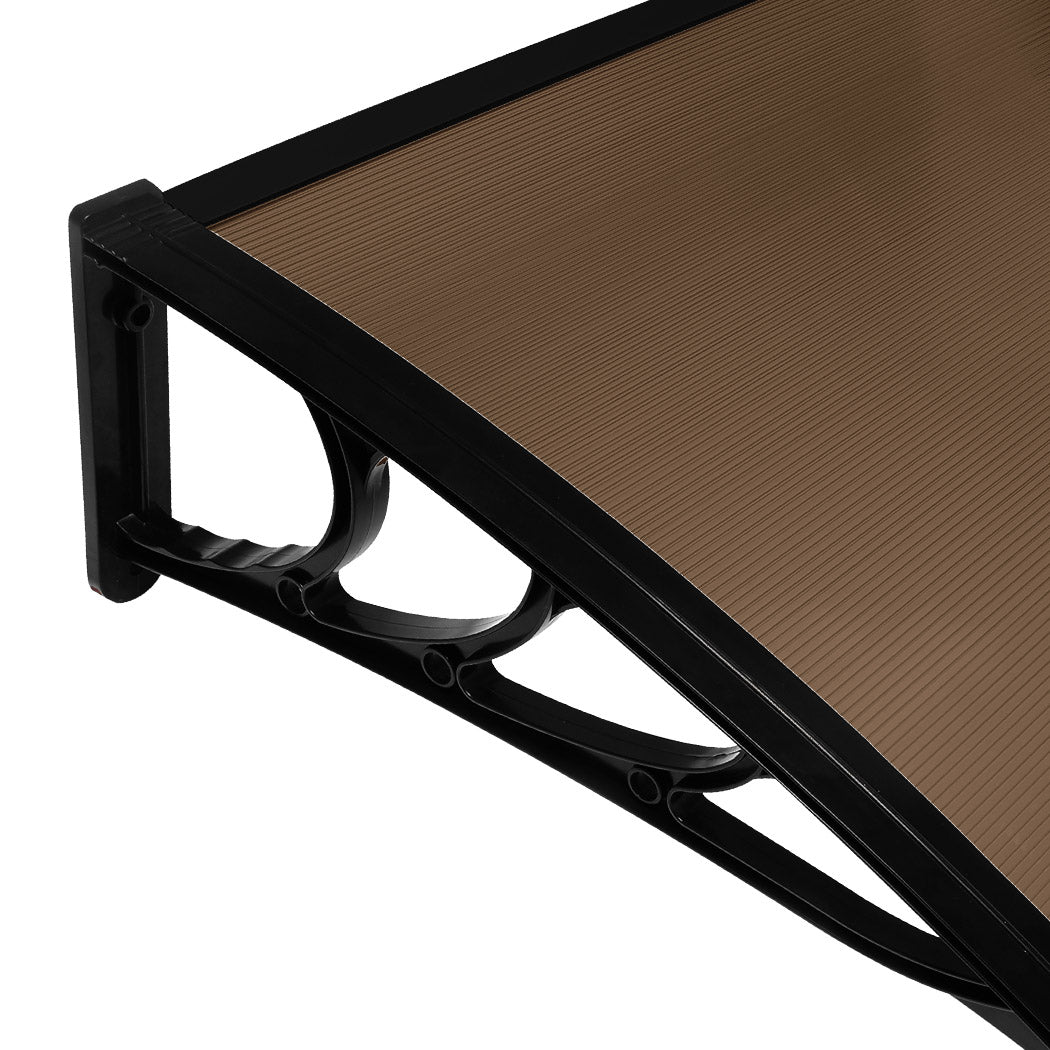 Mountview Window Door Awning Outdoor 1M X 2.4M Brown 1x2.4M-1886651038455435268