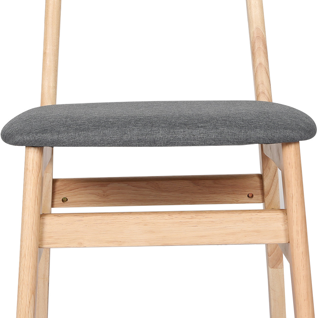 Levede 2xDining Chairs Kitchen Chair Nature Clear 2Pack-1910113288486785028