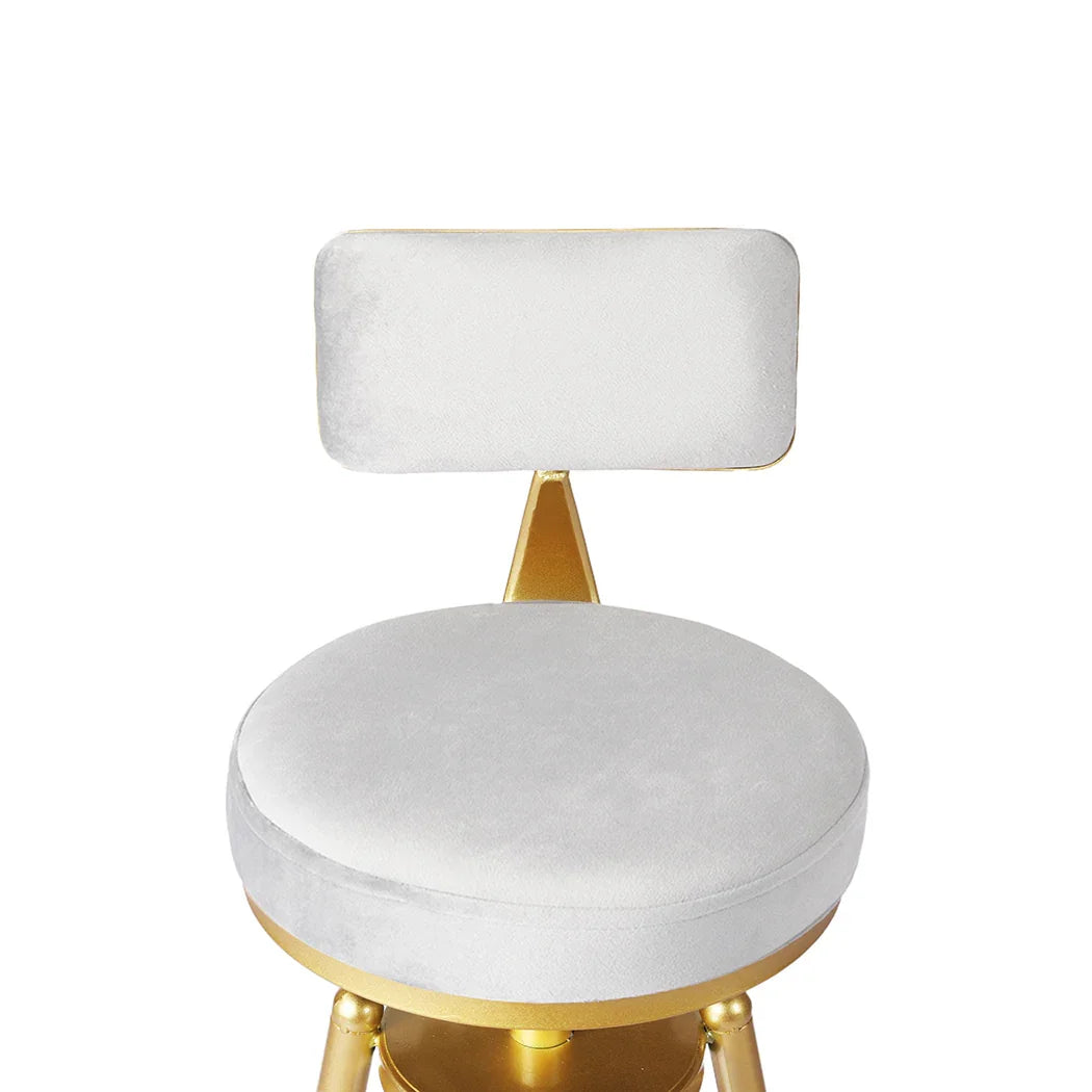 Levede 4x Bar Stools Swivel Kitchen Bar Chair White-2018816899323924484