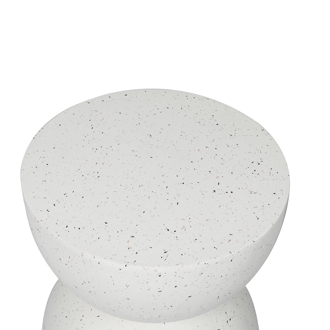 Levede Side Table Terrazzo Coffee Tables Beige-1864183282460135428
