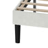 Levede Double Bed Frame Upholstered Adjustable Headboard Bed Platform White-2050056771384512516