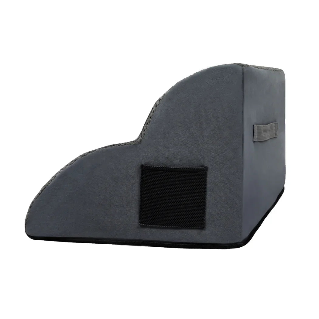 Pawz 2 Steps Pet Stairs Dog Ramp High Density Foam Grey-2018816703462510596