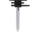 Traderight Electric Fence Insulators 120pc Ring Insulators PP+PE Black-2072893582175506436