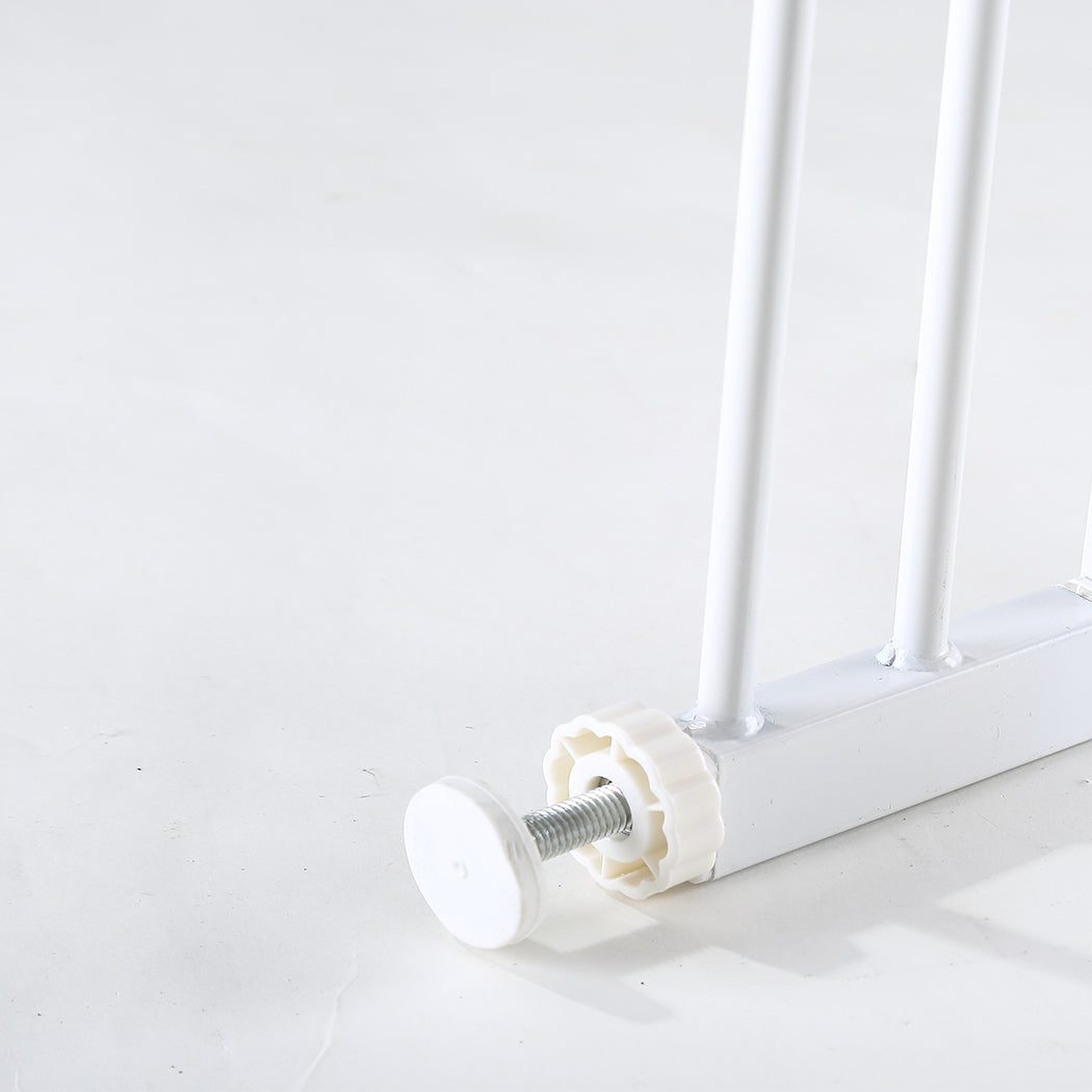 Levede Baby Safety Gate Adjustable Pet White 45cm Extension-1864183162184273924