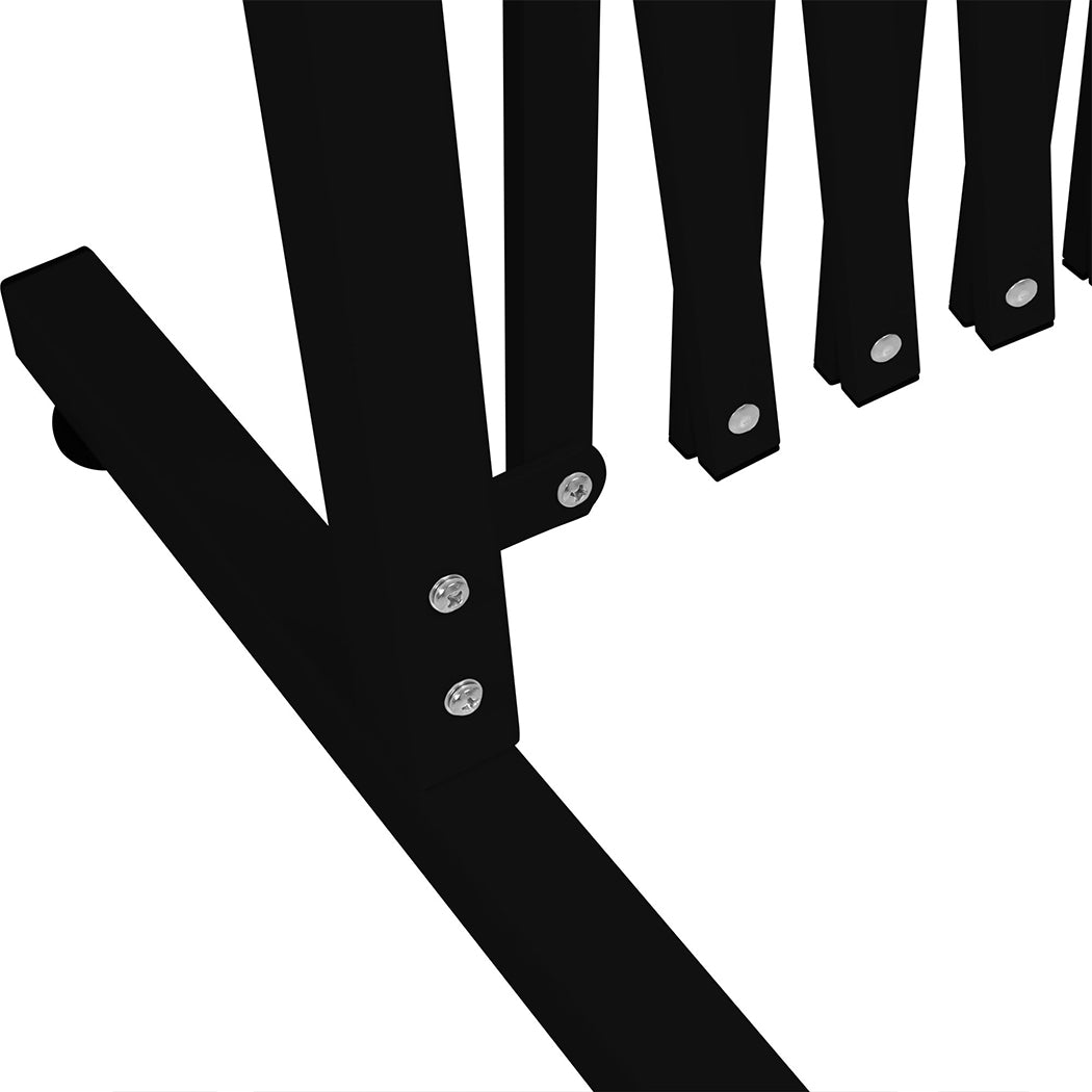 Garden Security Fence Gate Expandable Black-2018816904248037380