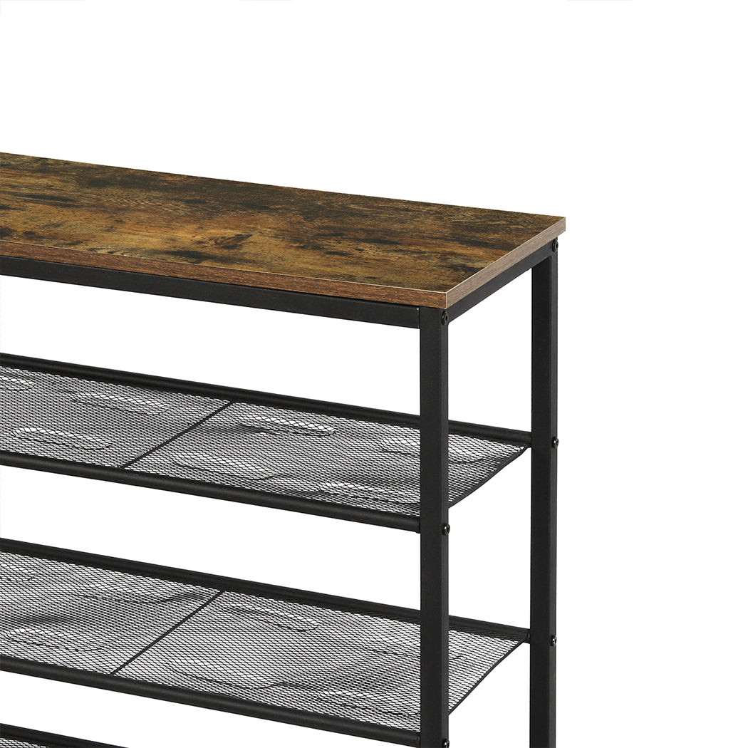 Levede 5-Tier Shoe Rack Storage Cabinet 100cm Wide-1864183516602961924