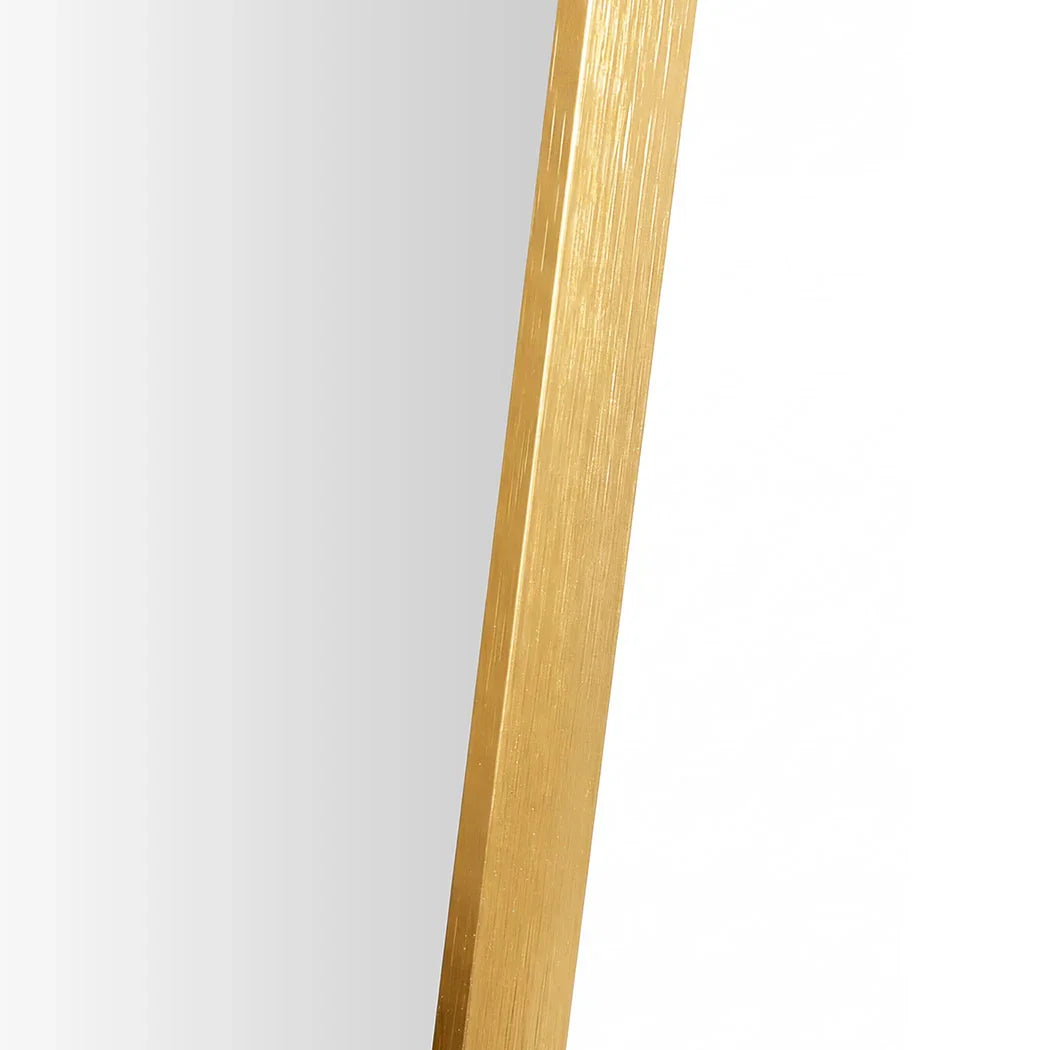 Yezi Rectangular Full Length Mirror 165x60cm Gold Standing Floor Wall Leaning-2050059008483659780