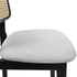 Levede Dining Chair Wood Rattan Armless Black x6-2029387211857858564