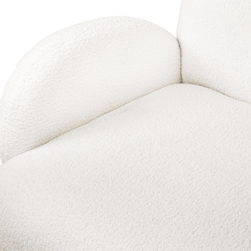 Levede Cloud Sofa 3 Seater Sherpa Fleece White